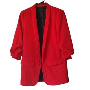 Zara Blazer Lapel Collar & Turned-up Long Sleeves